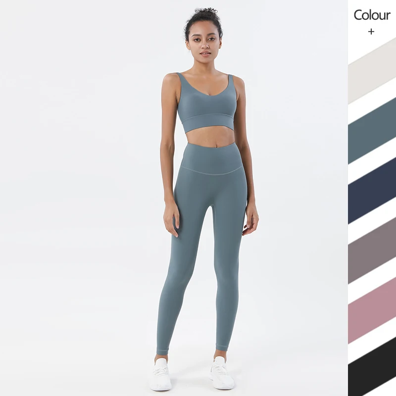 

CK931 WX31 private label fitness odm active wear oekotex sportswear wholesale lulu sports bra and legging for women, Customized colors