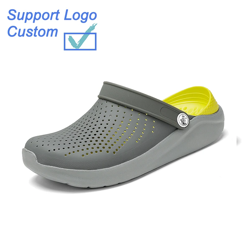 
Summer Casual Sandals Men High Platform 2020 New Beach Slippers Breathable Hole Flats Crocse Male Clogs Water Shoes Men Sandals  (1600060155710)