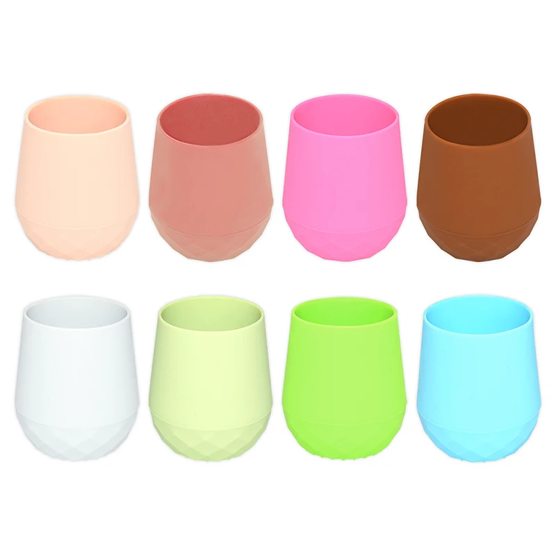 

Amazon Hot sale Silicone Baby Drinking Cup Age-appropriate kids Feeding Training Unbreakable baby Training Cup, Customized color