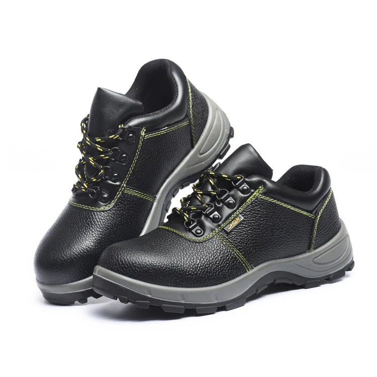 

AJFlying AJ0210009 Genuine Cow Leather Steel Toe Cap Black Men Safety Shoes