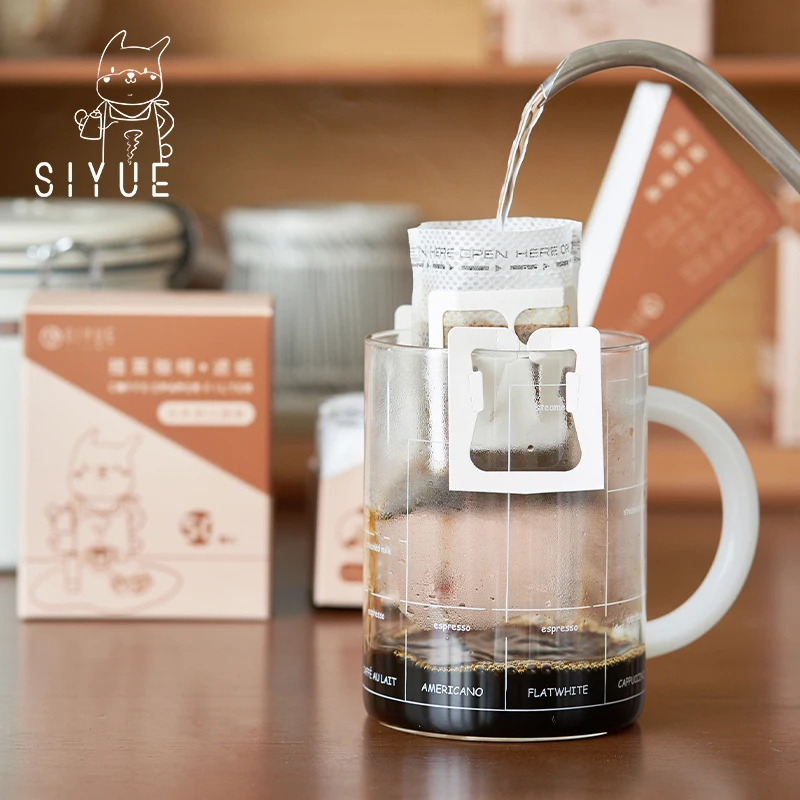 

SIYUE Disposable Office Travel Brew Coffee paper Filters tea Hanging Ear drip coffee filter Bag coffee maker Tool 2162