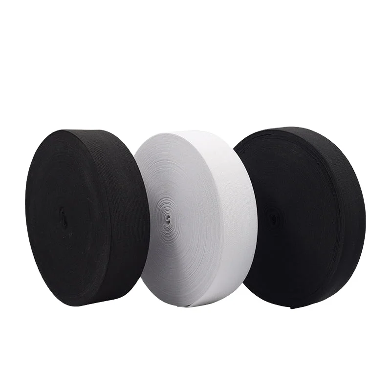 

Thickened elastic band width flat thin elastic elastic waist pants cuffs black and white crocheted rubber bands/cordones elastic, Customized