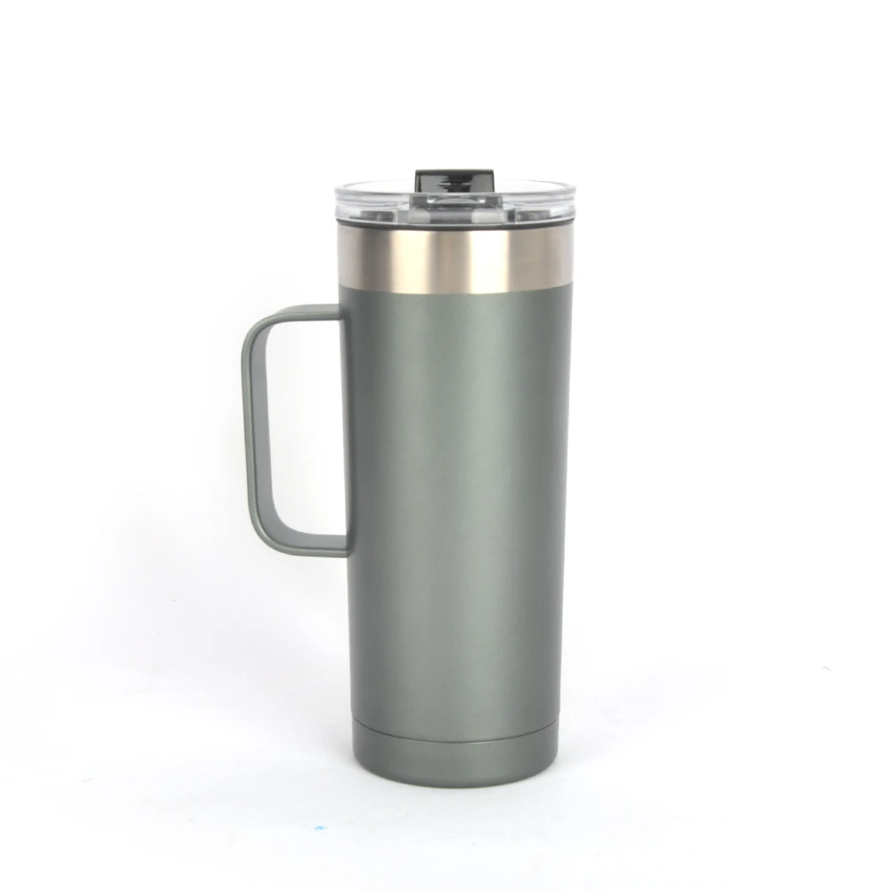 

New Arrial 20 oz Large Capacity Stainless Steel Coffee Cup Customized Water Mug With Lid, Customized colors acceptable