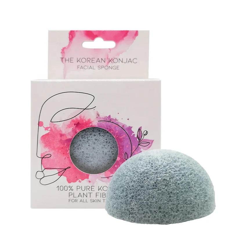 

Wash Sponges Konjac Bamboo Charcoal Soft Organic Korean All Natural Ball 100% Pure Konjac Powder Konjac Powder and Water,sponge, Multiple colors available