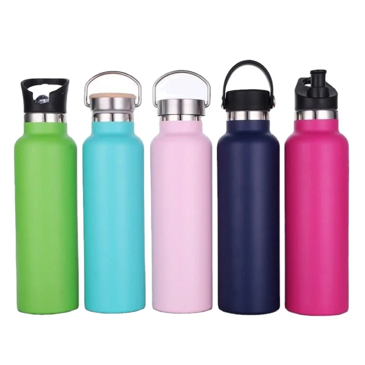 

18OZ/32oz Handle Carabiner Lid Thermo Vacuum Insulated Flask Stainless Steel Water Bottle Outdoor Drinking Bottle, Silver/customized color