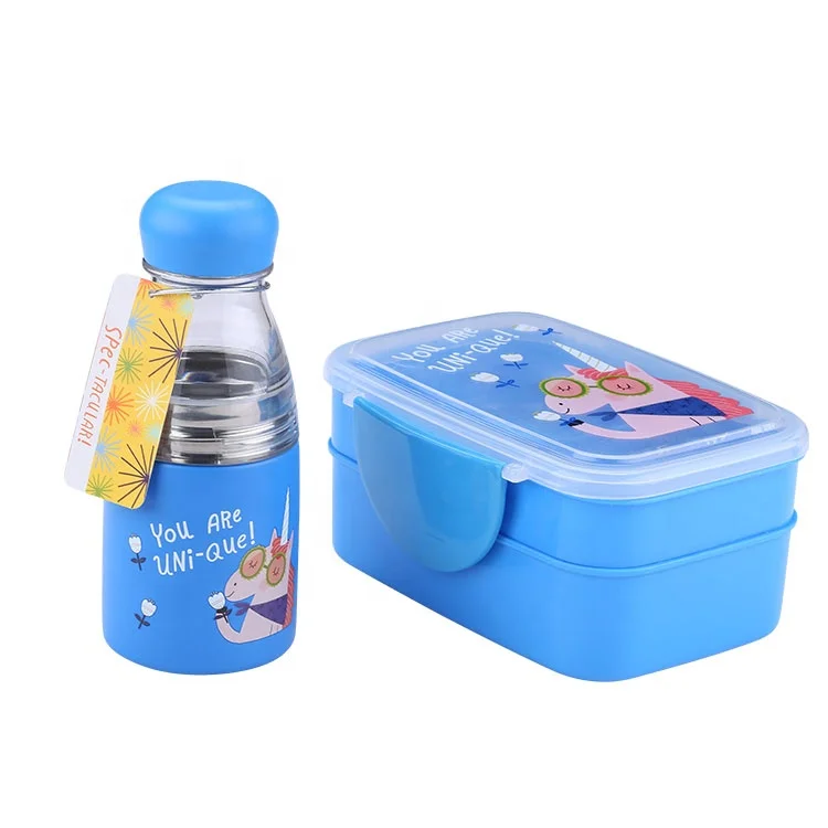 Factory Price Set School Bento Kids Lunch Box And Water Bottle Set For