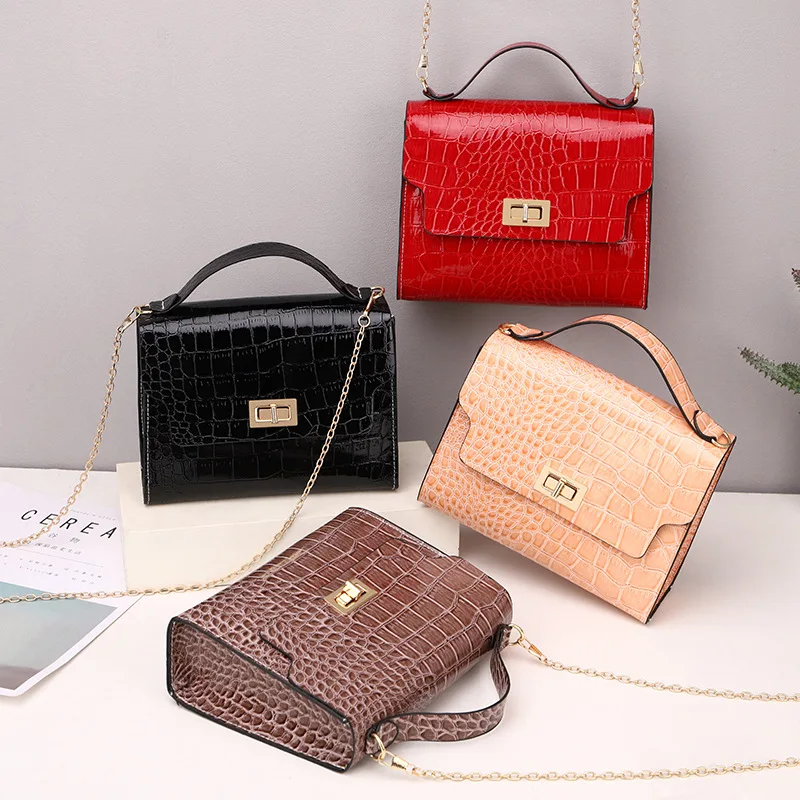 

womens hand bags leather luxury hand bags female hand bags ladies shoulder, Black,white,red,golden,pink,green