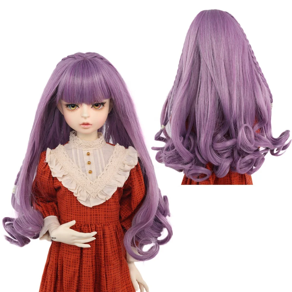 

High quality synthetic long wig water wave bjd doll wig 1/3 1/4 1/6 for choose