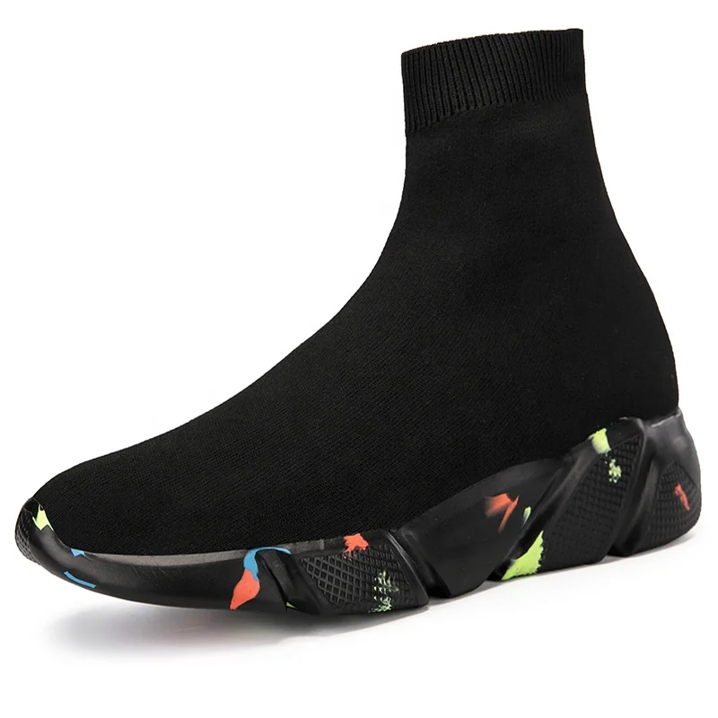 

Brand Logo Custom High Quality joggers Women Sports Sneakers Men Trainers Running Sock Shoes Mens Boot Socks Sneaker