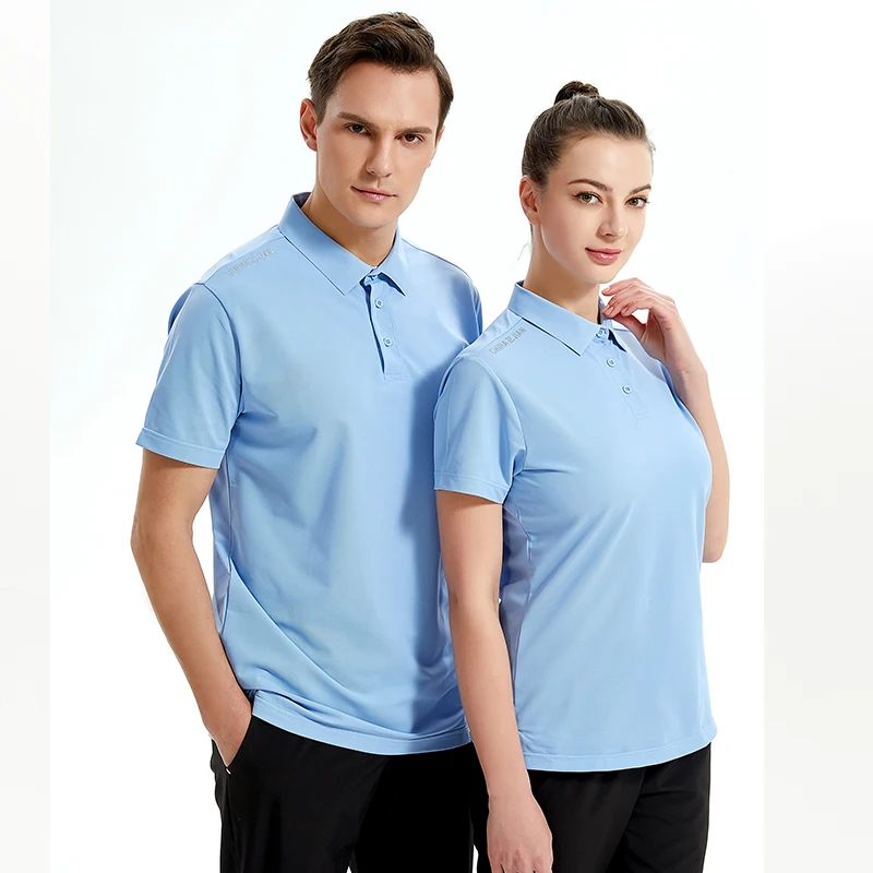 

Wholesale Polo Shirt Collar Design Custom Logo Quick Dry Golf Polo Tshirt