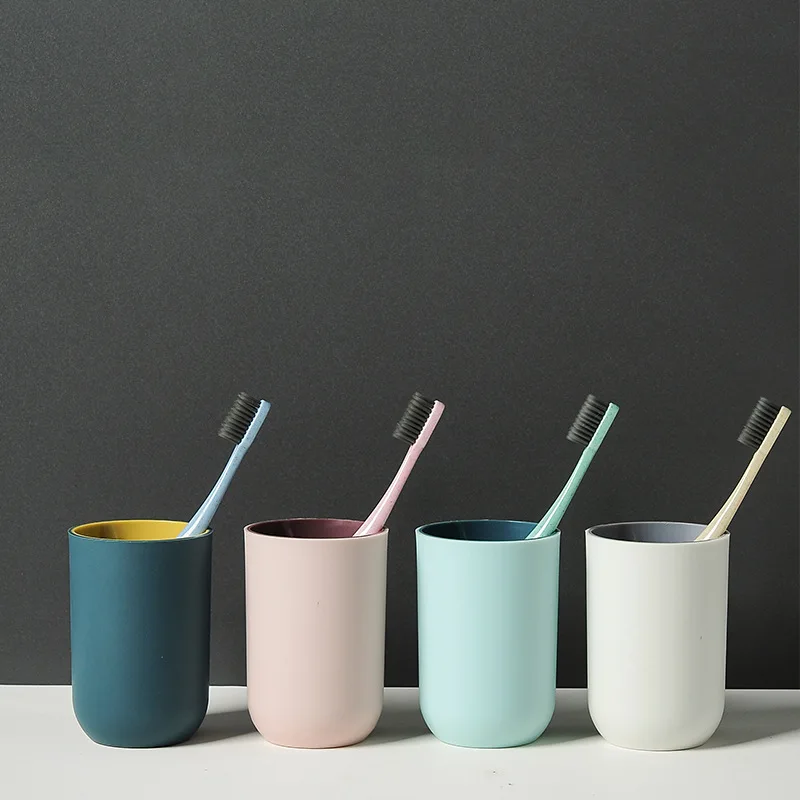 

And Simple Two-color Mouthwash Cup, Couple Brushing Cup, Wash Cup, Plastic Toothbrush Cup, Water Cup