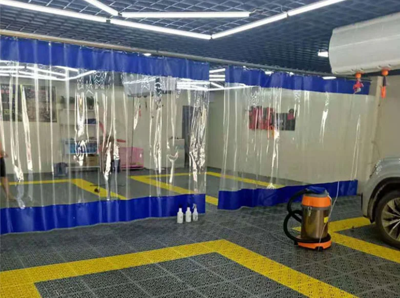 Soundproof Car Wash Curtain Transparent Pvc Curtain Clear Panel Industrial Plastic Curtains for Terrace