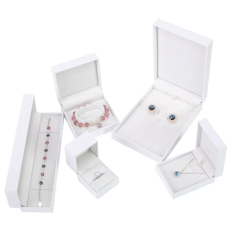 

2020 fashion packaging velvet jewelry box packaging custom white jewelry box packaging, Grey, pink, purple,red, blue