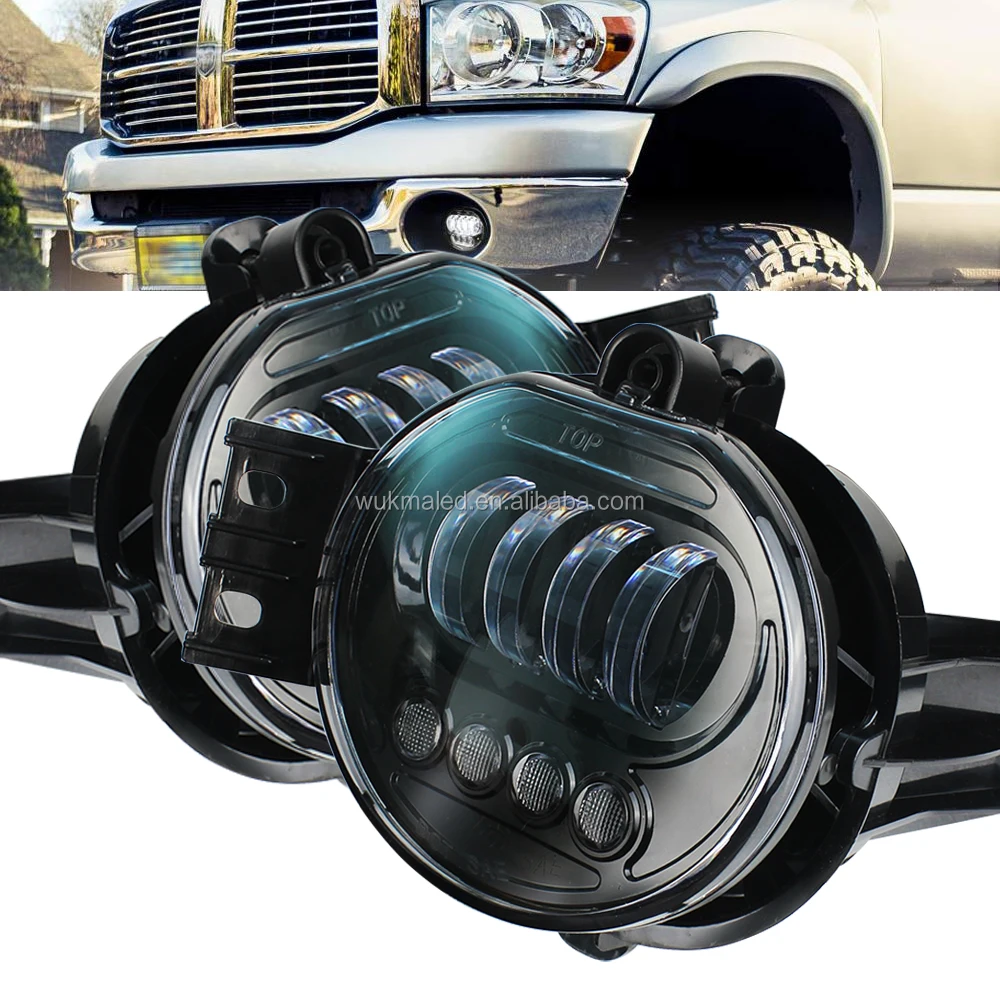 WUKMA Car Accessories Front Fog Lights LED For 2002-2008 for Dodge Ram 1500 2500 /2002-2008 Fog Lamp