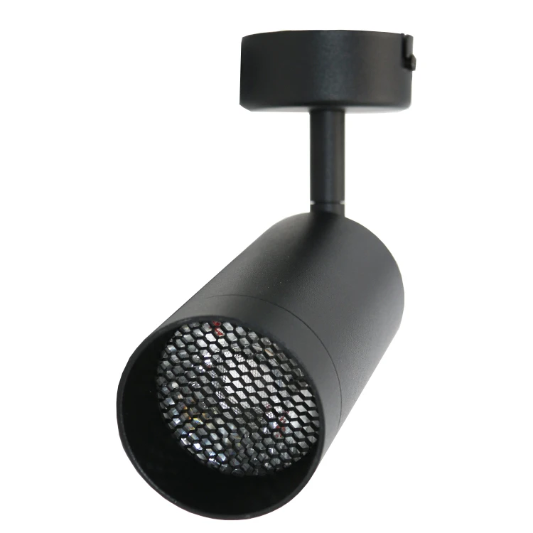 Modern Museum Lighting Fixture Surface Mounted 18W Black White Color Focus LED Track Light
