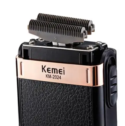 
Kemei 2024 Razor Reciprocating Electric Shaver for Men Double Blade waterproof Wireless USB Rechargeable Shaver Barber Trimmer 