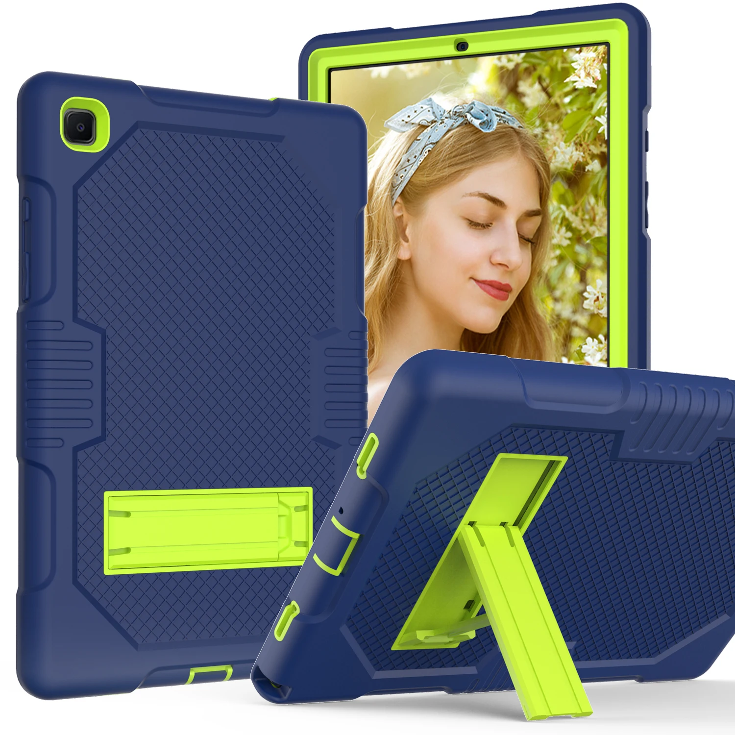 

Heavy Duty Case For Samsung Galaxy Tab A7 10.4 inch T500 T505 T507 T505N With Pencil Holder Kickstand Shockproof Tablet Case