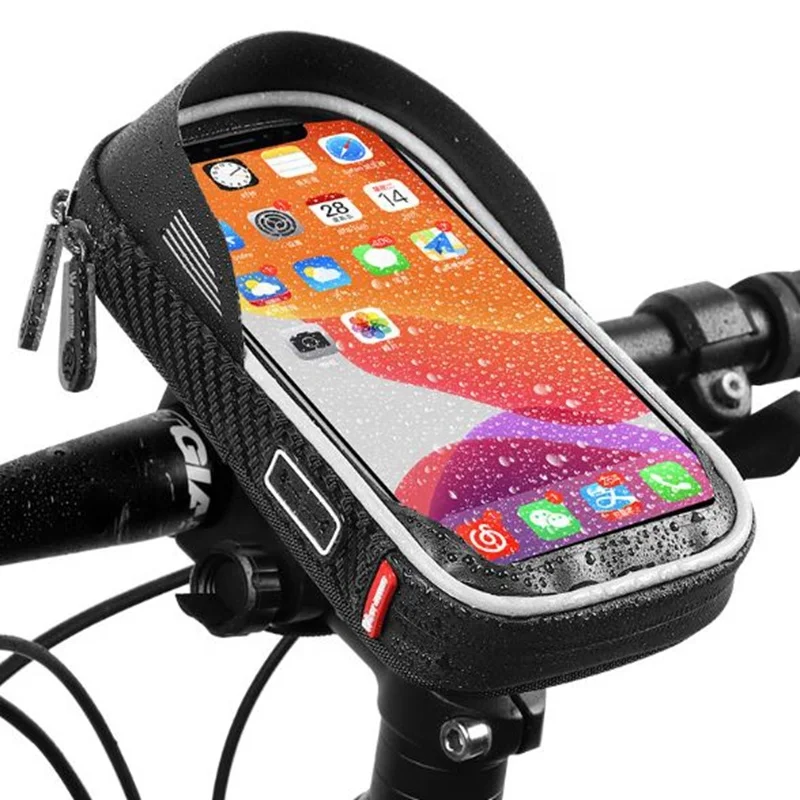 

Lightproof Waterproof Bicycle Mobile Bag Sensitive Screen Touch, Black