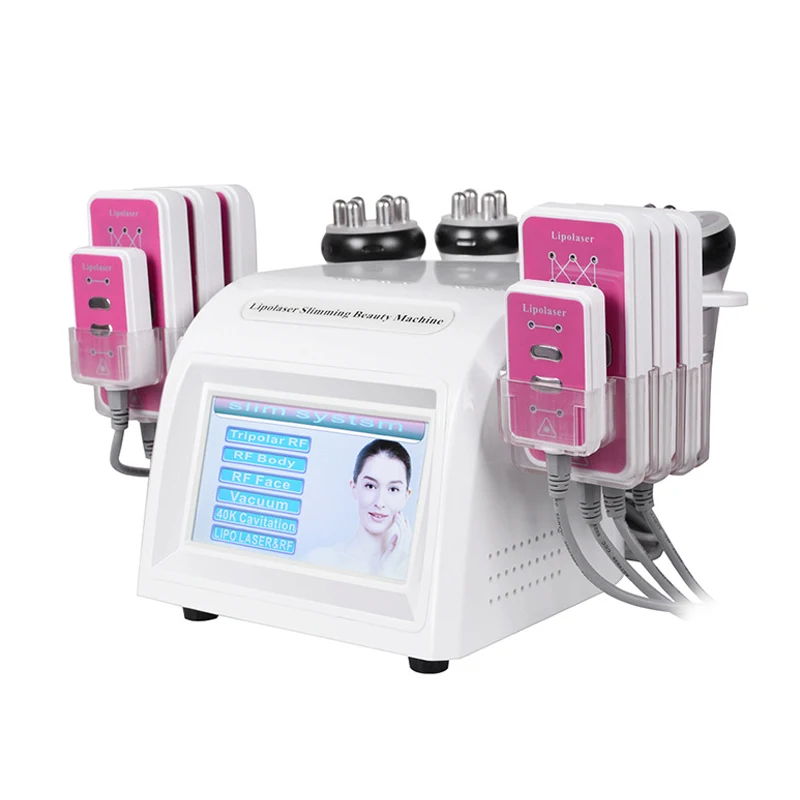 

6 In 1 Vacuum Laser Cavitation RF Radio Frequency Body Facial SPA Shaper 40K Slimming Machine Body-shaping equipment