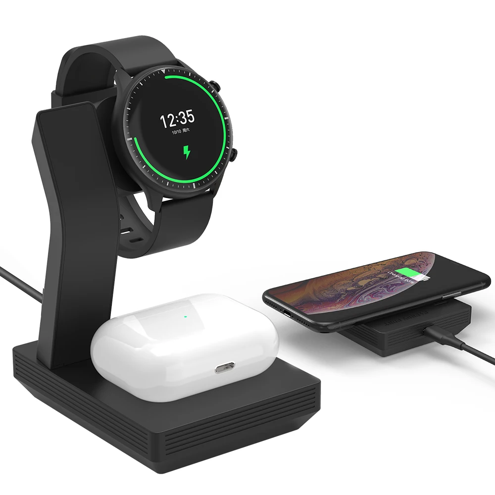 

15W 3 in1 Fast Wireless Charger Phone Watch Charging Stand Dock Station for Amazfit GTR/GTS Watch