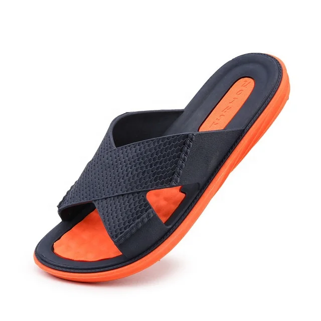 

Trendy Outdoor Soft-Soled Flip-Flop Men's Cross Vamp Sandals And Slippers Fashion Outdoor Beach Shoes