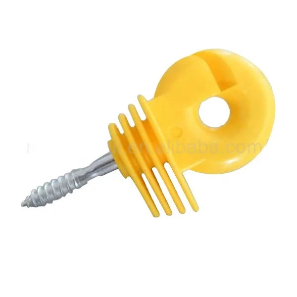 

Wholesale factory Price Garden/Animal farm Fencing Screw-in Ring Insulator INS301 Electric fence insulator, White or customized