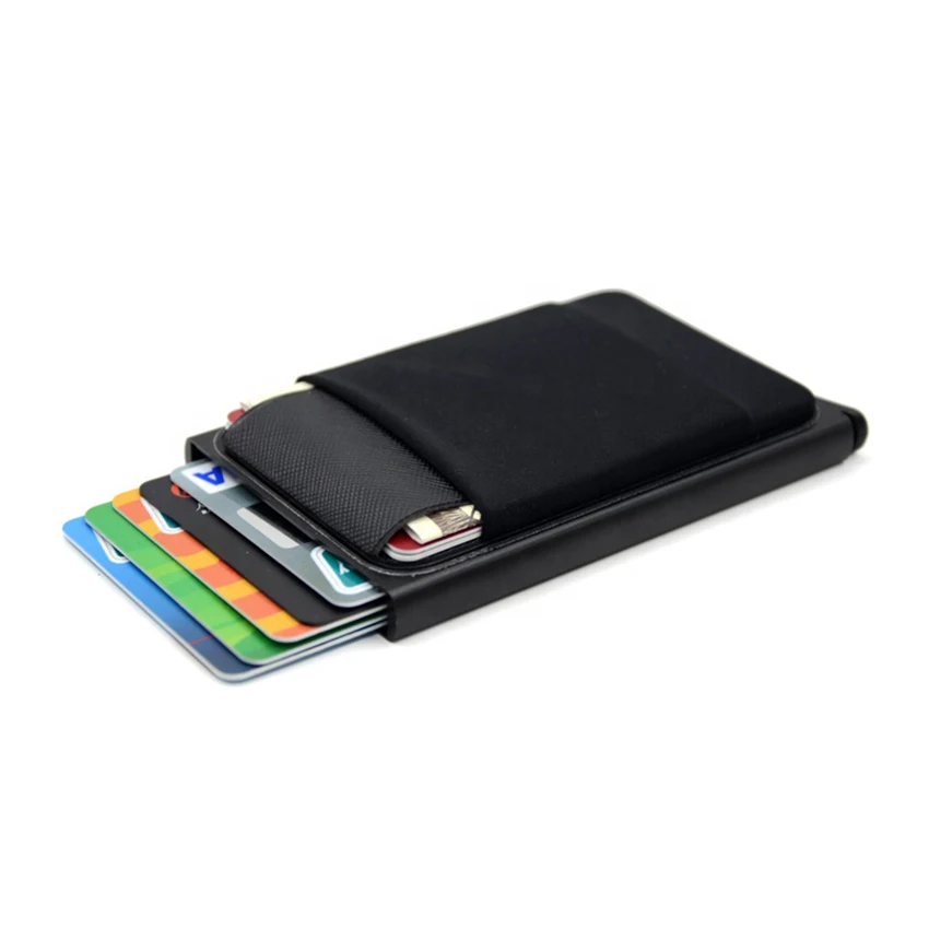 

Ultra Slim Durable RFID Blocking Credit Card Wallet PU Leather Business Card Portable Holder For Thanks Giving Christmas Gift, Customized