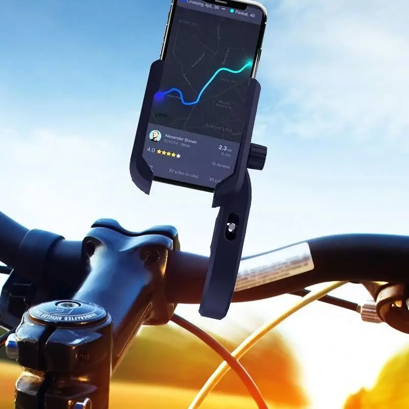 

Handlebars 360 degree bike mobile mount TOLje bike mount holder, Black