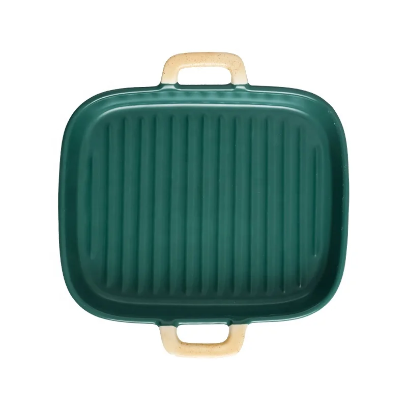 

Colorful bakeware wholesale square non-stick Binaural square baking pan, Green/purple/black/white/red/yellow