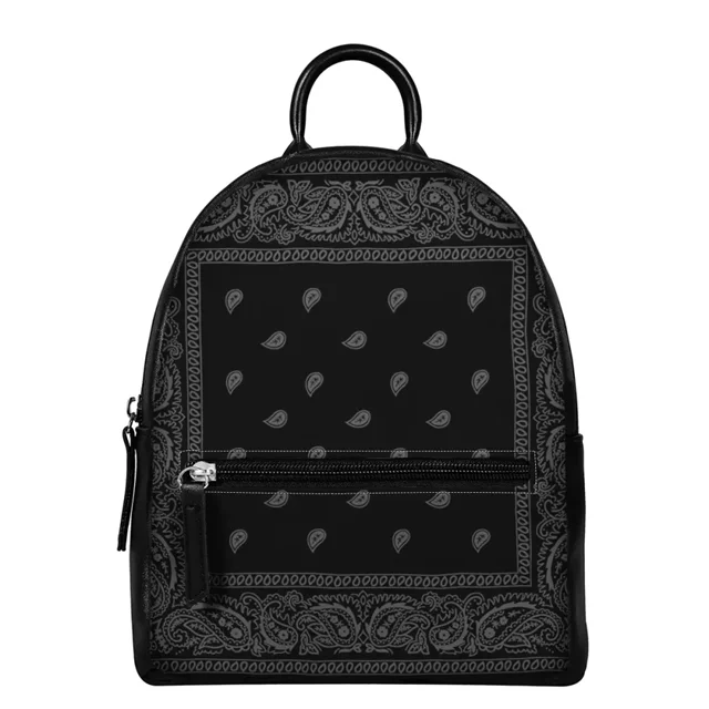 

High Quality Women Crossbody bags Girl Leather Mini Backpack bag Style Bandana Design OUT Small Bag Cheap Price Daypack, Customized color