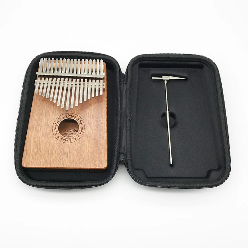 

Portable Kalimba Hard Shell Carrying Case Sanza Handbag EVA Kalimba Case, Black