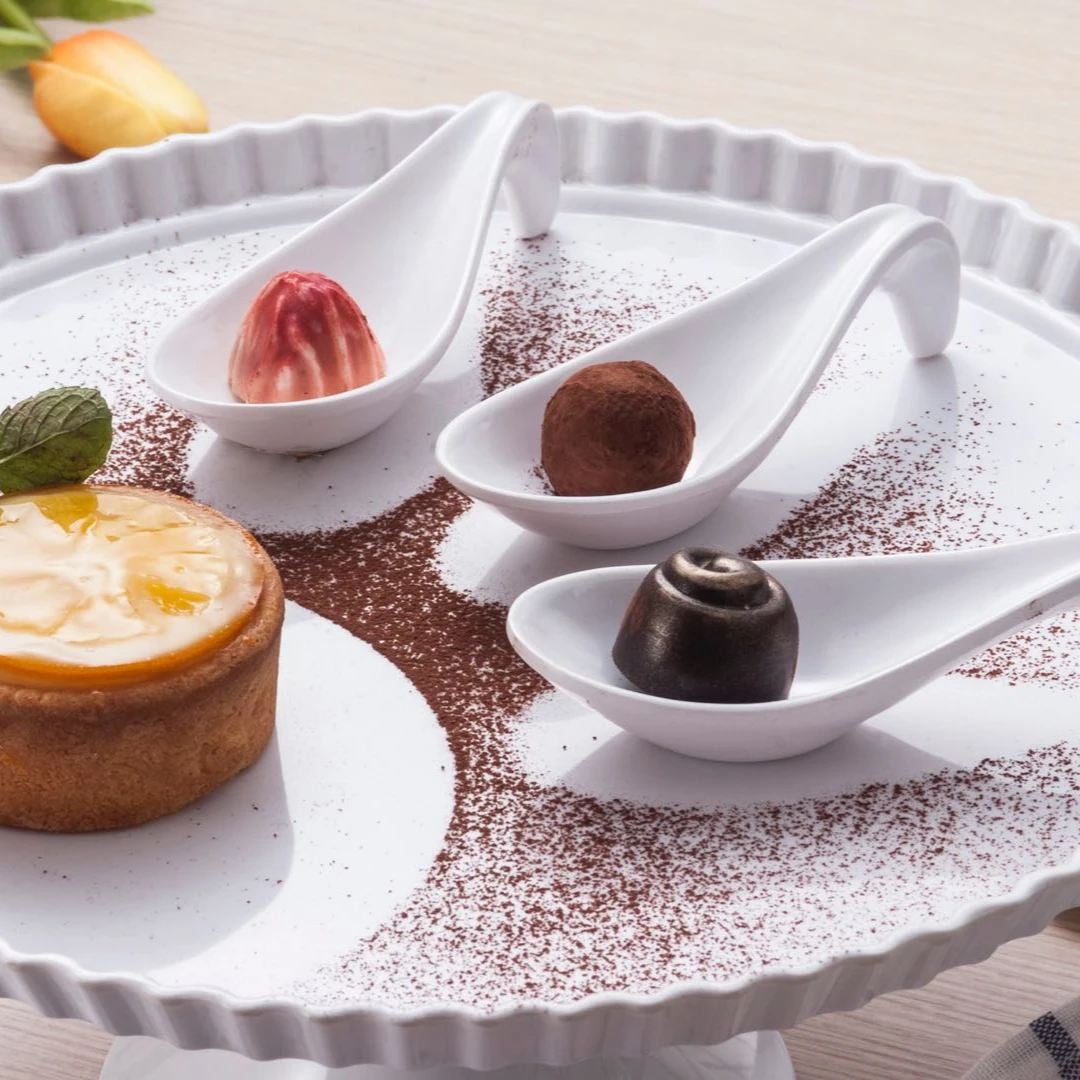 

Melamine Mini Dessert Plate Food Soy Sauce Dish Dipping Small Sauce Dish, Customization accepted