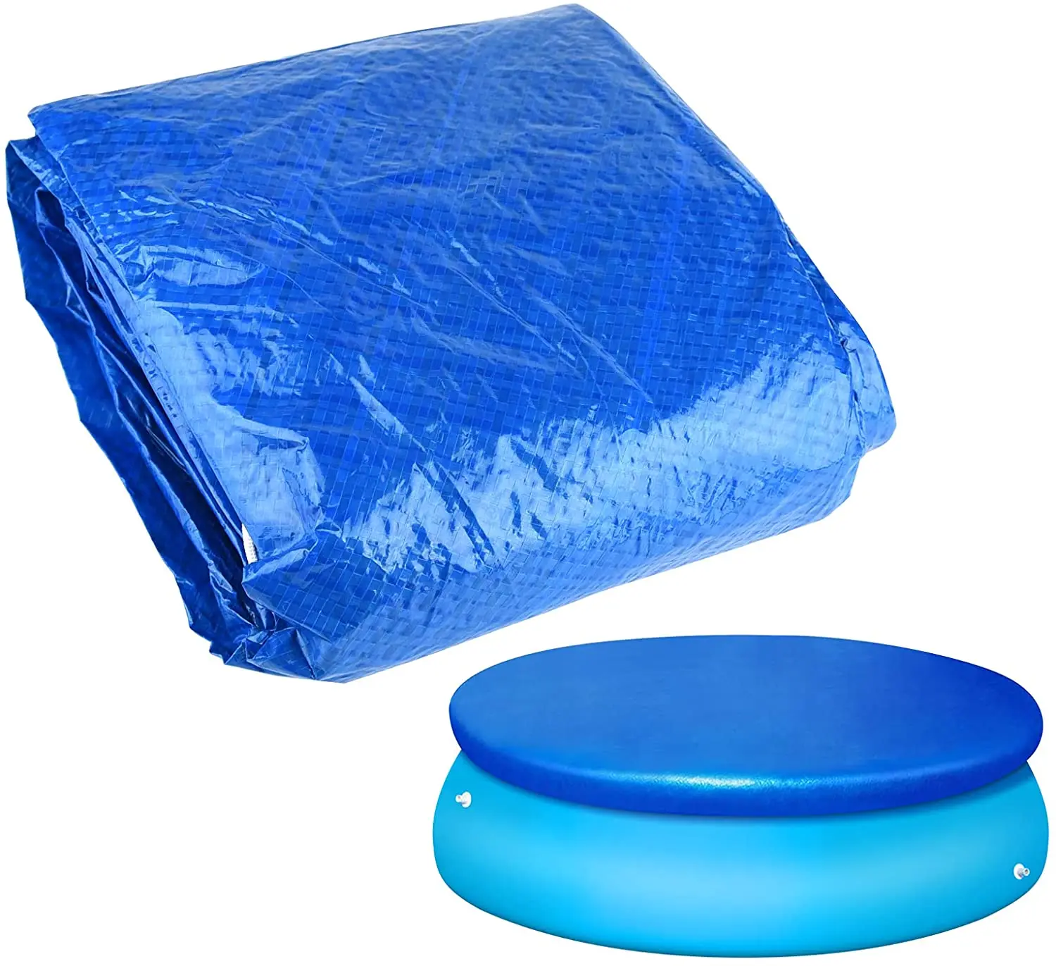 

Multi Purpose Swimming Pool Cover waterproof tarpaulin dustproof cover for Round Inflatable swimming pool, Blue