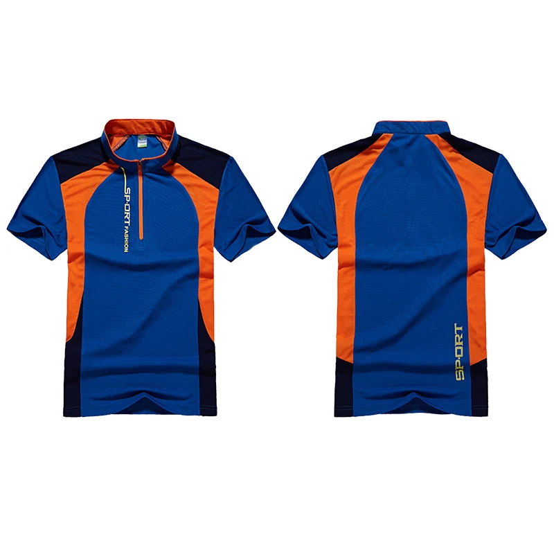 

Wholesale Unisex Exercise Gym Sports Running Mesh Microfiber Plain Polo Fitness Shirt