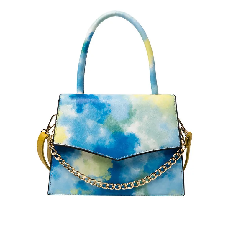 

Tie Dye Bag and Purse Women Handbags Ladies Single Handbags Rainbow Color bag and Purse