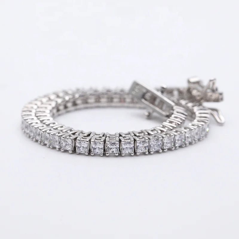 

Hot Sale Wholesale Tennis Bracelet 925 Sterling Silver Cubic Zirconia Stone Tennis Bracelet for Women