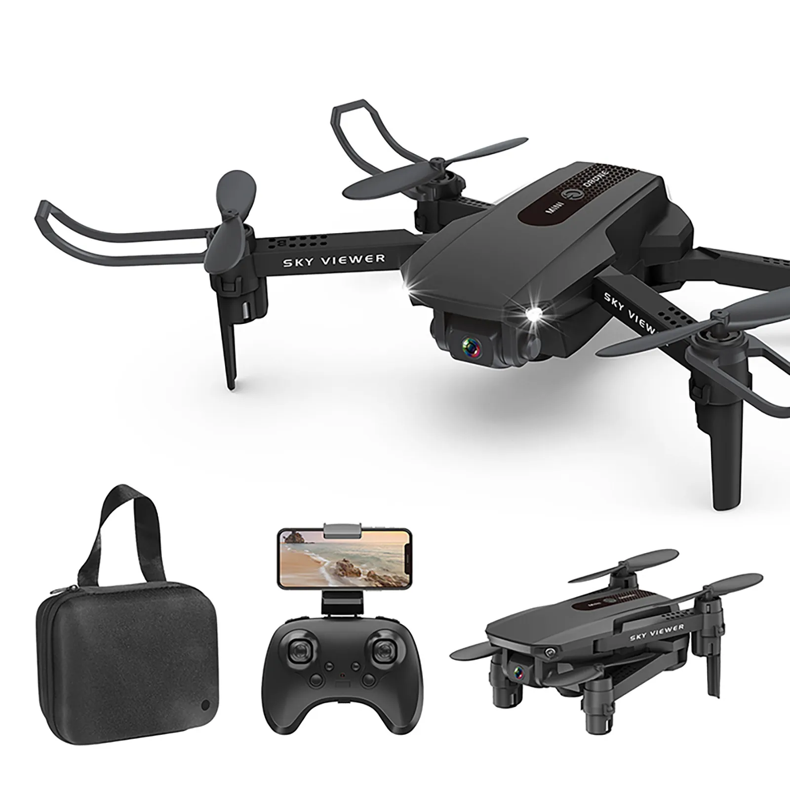 

Free sample Sky Fly SF88 mini Dual Camera S90 88 Drone Real-time Aerial Photography 4-axis Fixed-height Aircraft Christmas Gifts