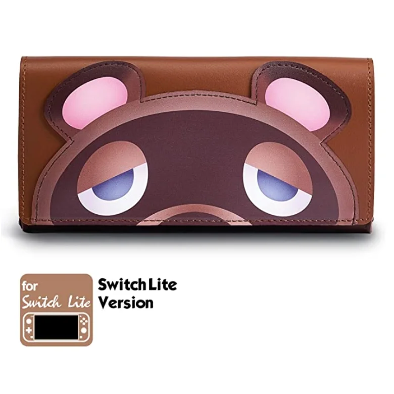 

Animal 2020 Custom Leather Crossing Switch Case Waterproof Cartoon Nintendo Switch Case Game Case for Game Player, Brown