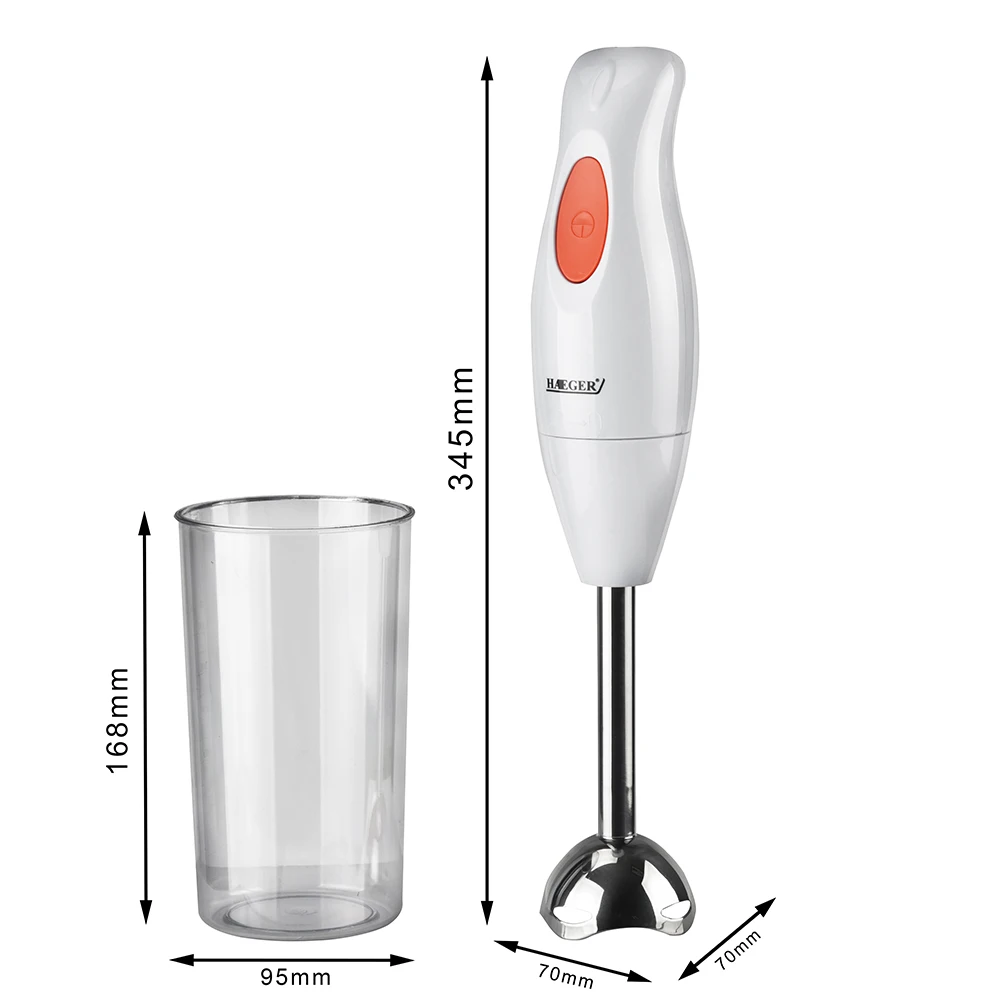 HAEGER multi-functional kitchen household immersion electric mixer with stirring cup