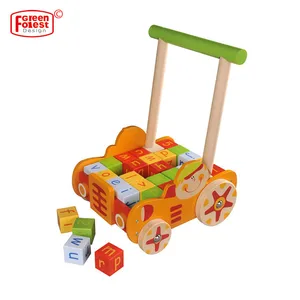 Image of Chinese Wooden blocks Baby for the Infant educational Walker Toy for Baby