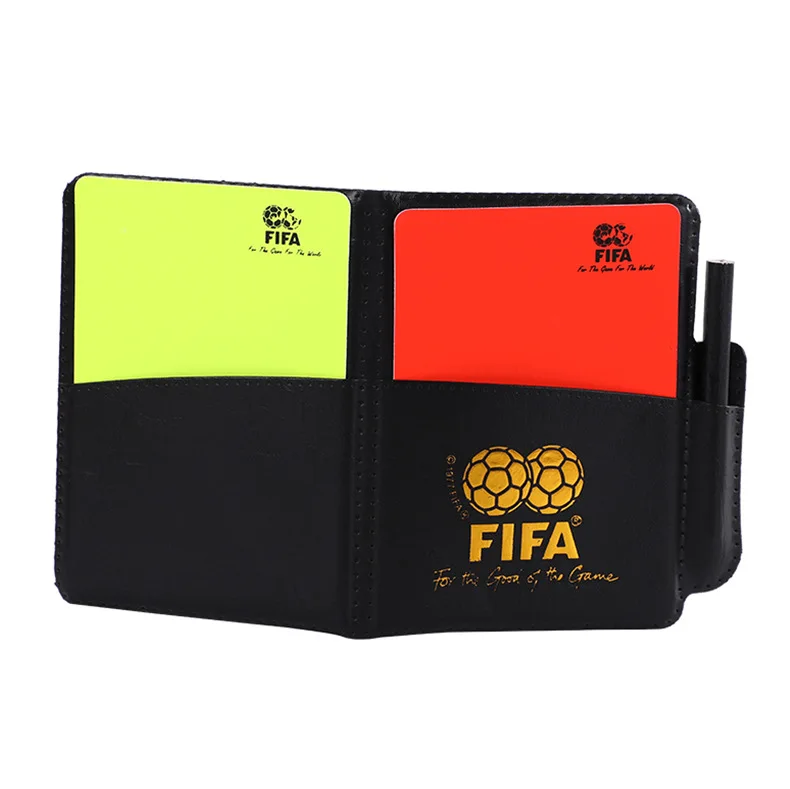 

Wholesale football referee cards soccer game referee small red and yellow soccer referee card, Black