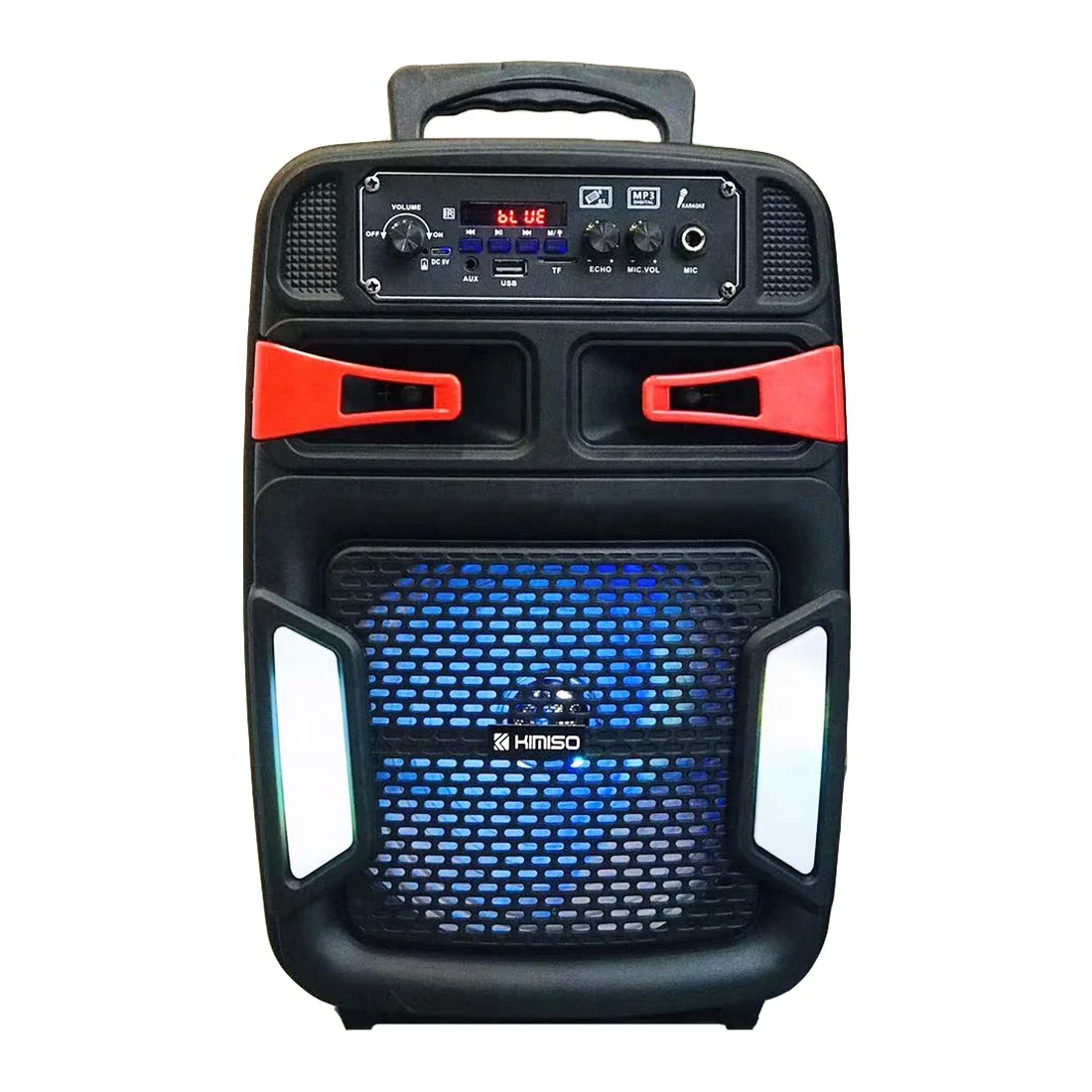 

QS-4802 New Speaker Box KIMISO 8inch Big Plastic Speaker With LED Screen