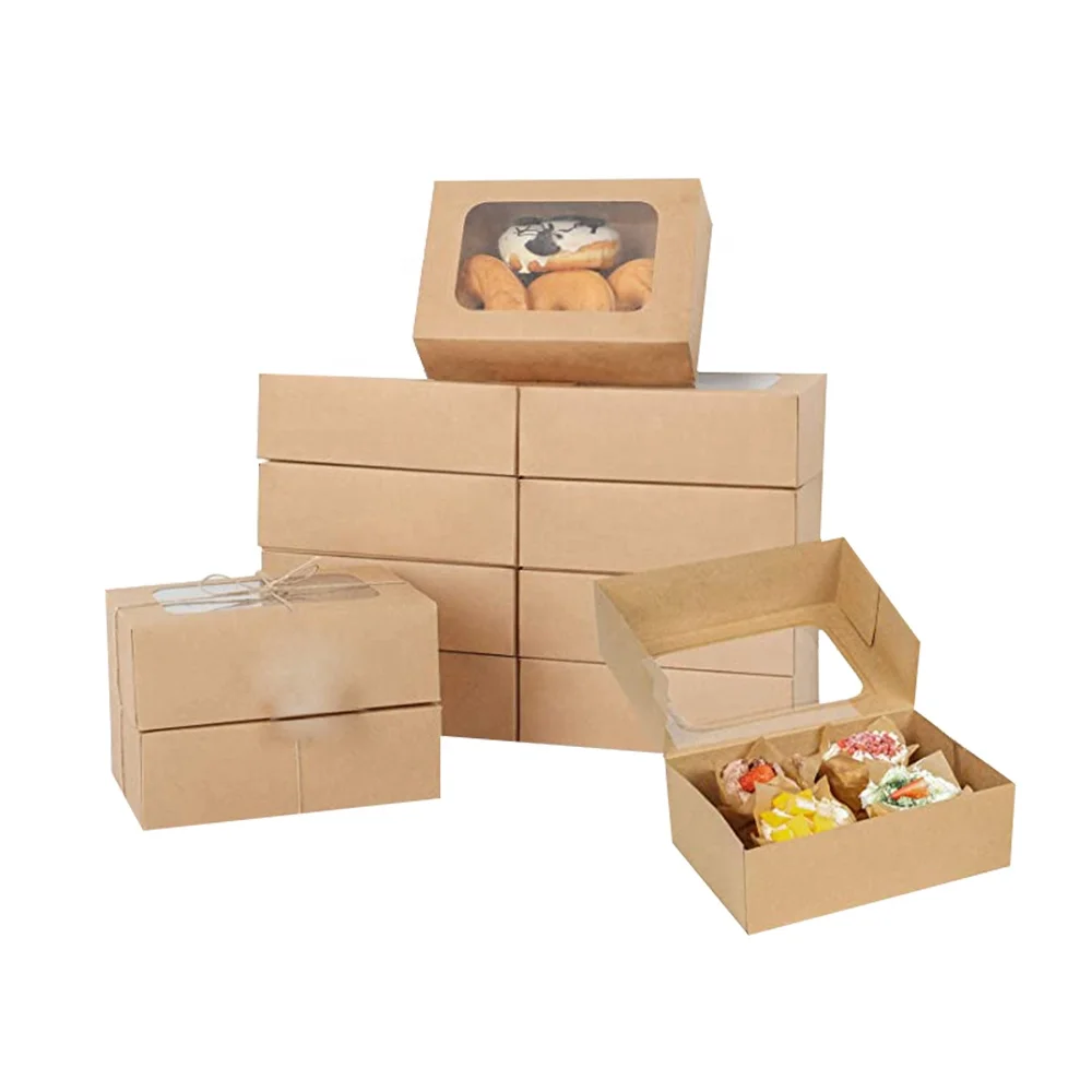 

wholesale affordable Kraft Paper Food Grade Bakery Christmas Cake Box Wedding Cake bakery packaging Boxes