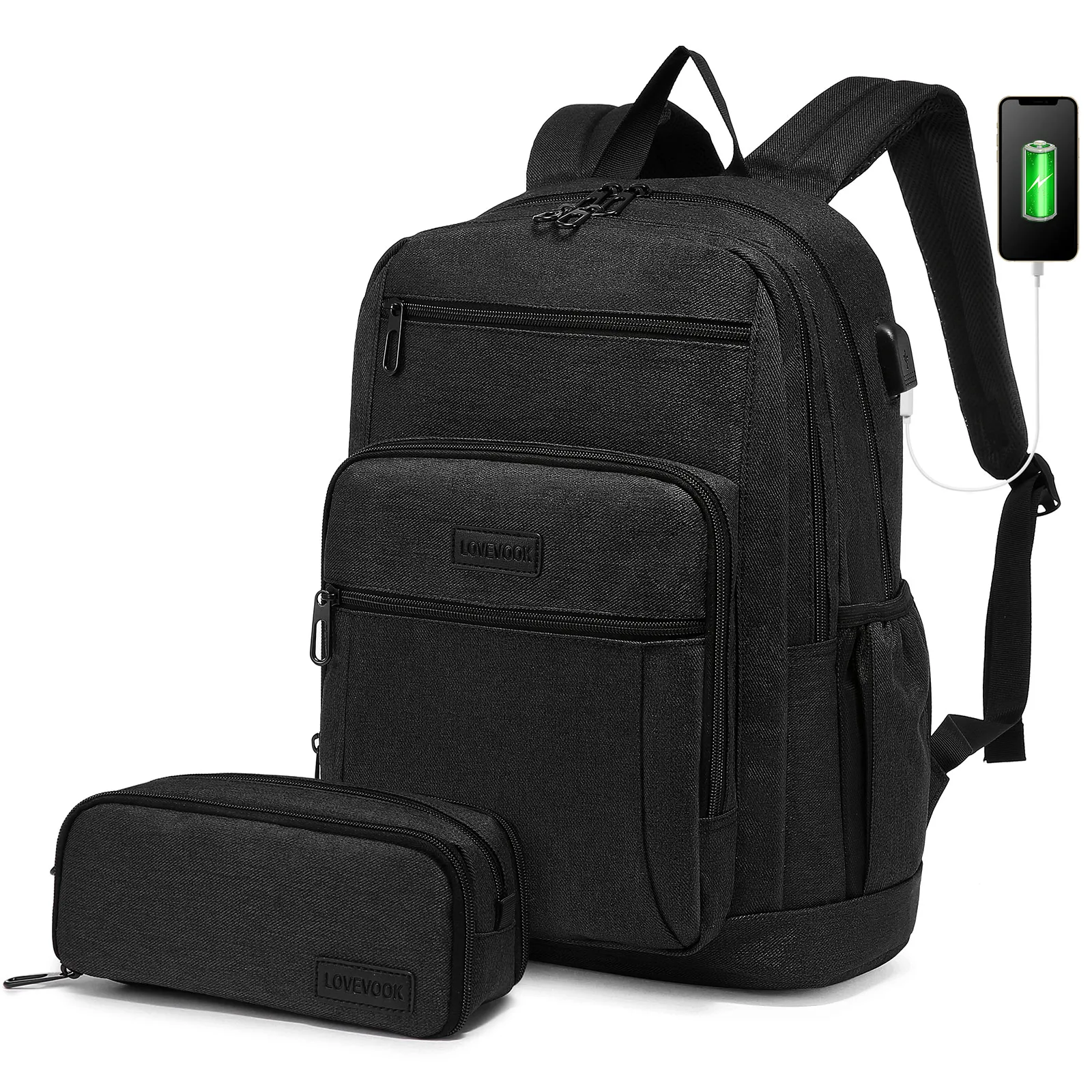 

LOVEVOOK 2022 Waterproof Work Teacher/Nurse Travel Backpack 15.6 Inch Large Business College Bookbag Men Women Laptop Backpacks