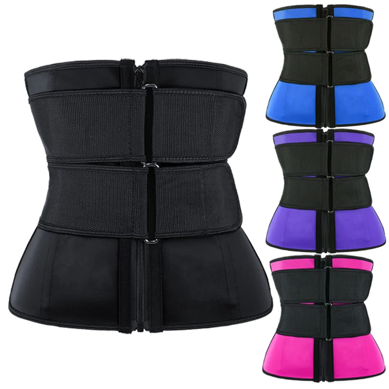 

NANBIN Design Custom Latex Waist Trainer Double 2 Strap Corset Body Shaper Women