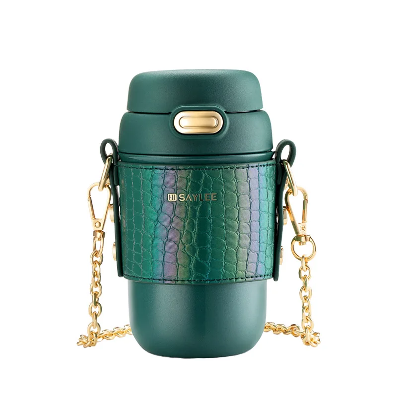 

Saylee Xiaoli Stainless Steel Vacuum Mug Lady Messenger Cup Net Red Fashion Straw Cup Portable Ins Cup