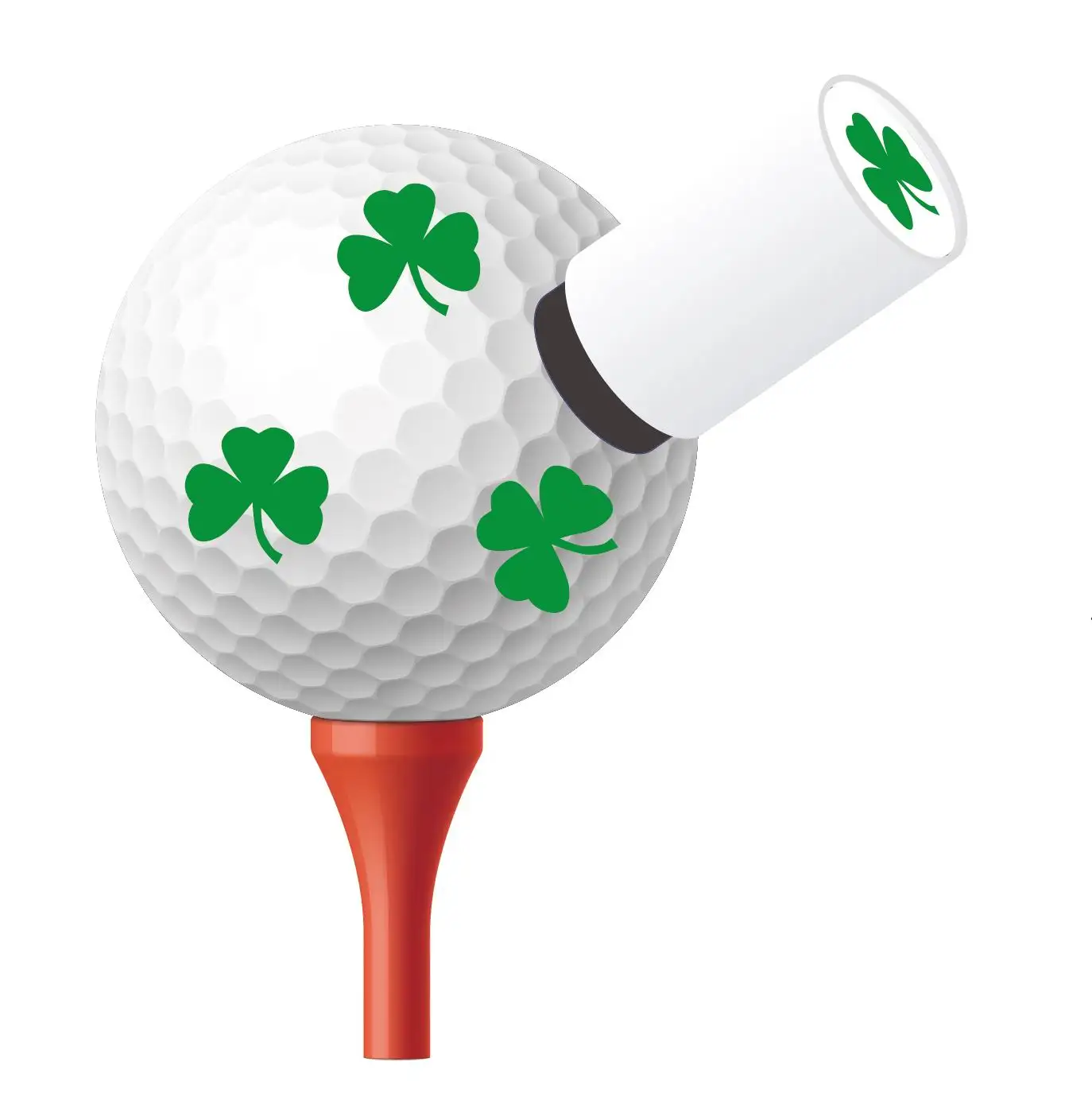 

Customized golf ball sharmrock stamper , smudge free imprints , uses permanent fast drying ink