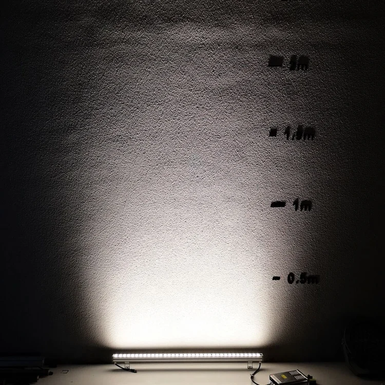 
1000mm ip65 battery 12x12w focus led build in dmx controller rgbw linear flood shield wall washer light 
