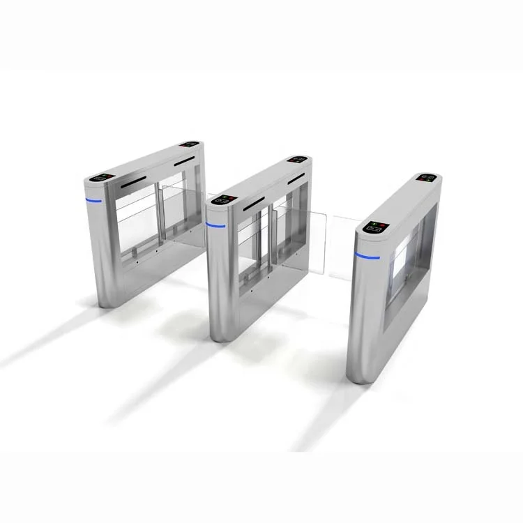 

Face recognition flap barrier turnstile gate used for indoor/outdoor