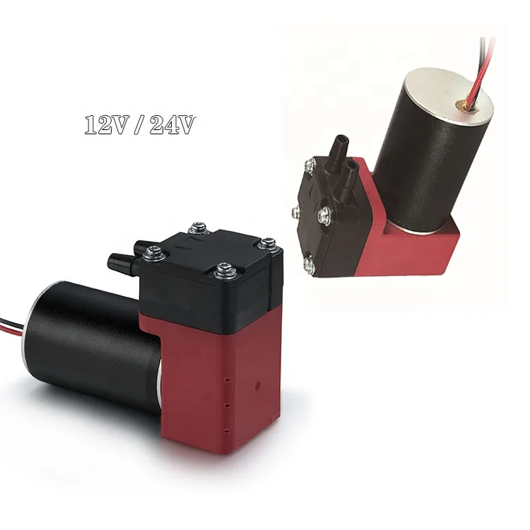 DC 12V 24V Oilless Electric Micro Diaphragm Low Pressure Vacuum Pump Brushless Motor Portable Silent Lab Sampling Pump